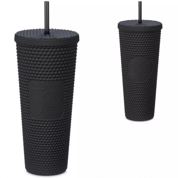 Walt Disney World 50th Anniversary Geometric Starbucks Tumbler Straw Black NEW - Picture 2 of 10